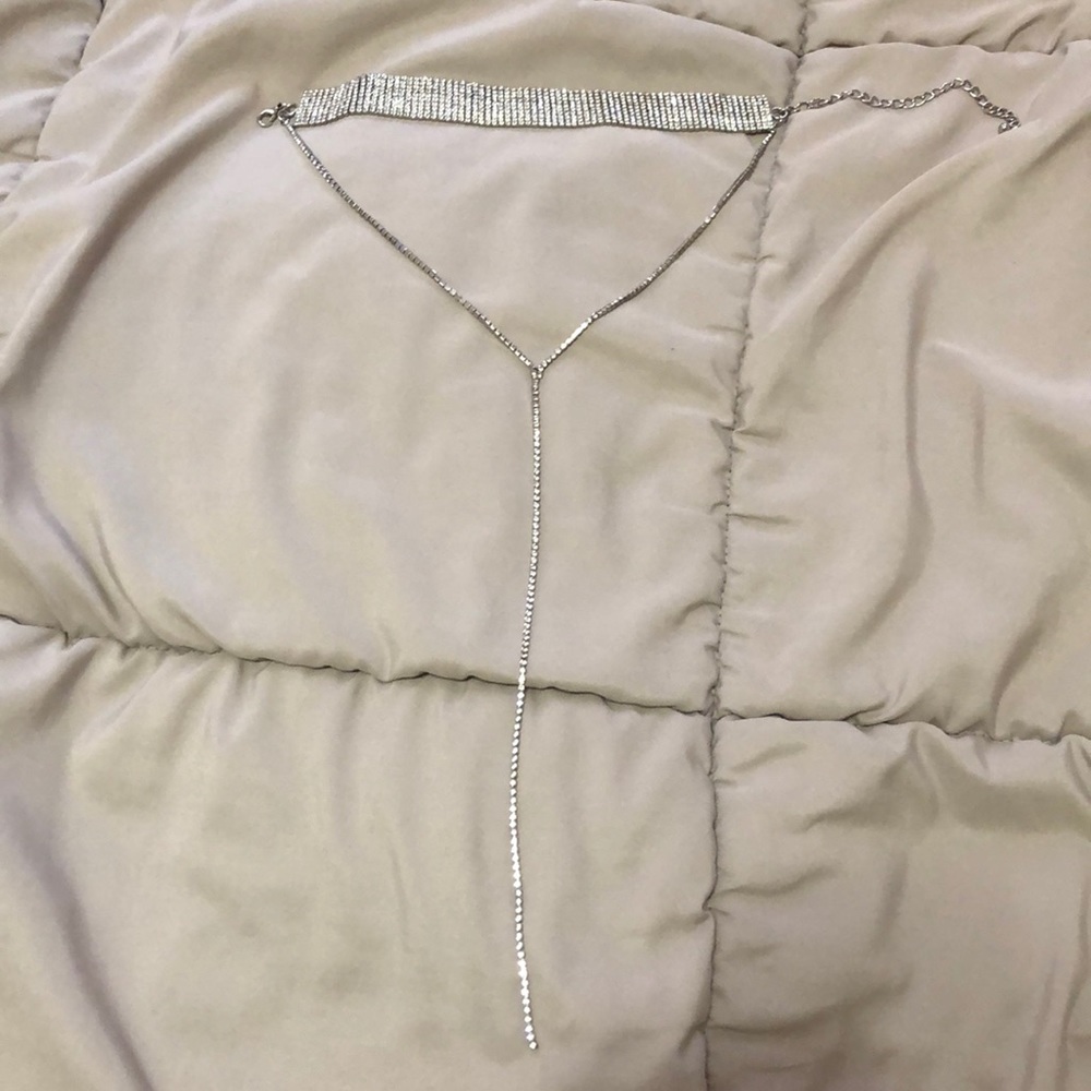 Nwot Statement Rhinestone Choker - image 2